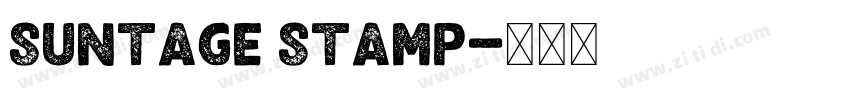 Suntage Stamp字体转换
